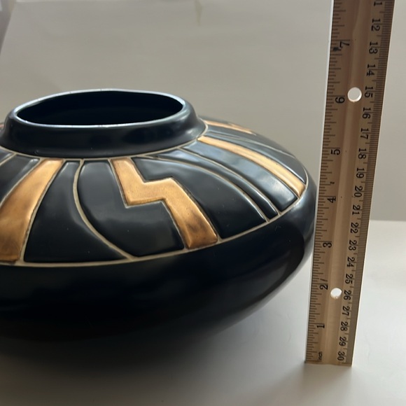 MCM Harris Potteries Vintage Cairo Black and Gold - Picture 7 of 8